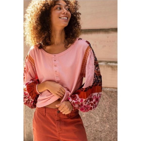 Free People Sweaters - FREE PEOPLE | Light Magic Henley Sweater Medium